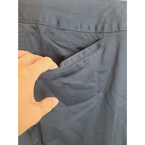 Lane Bryant Navy Blue Straight Leg High Rise Casual Cropped Pants Womens Size 26 - Picture 8 of 10